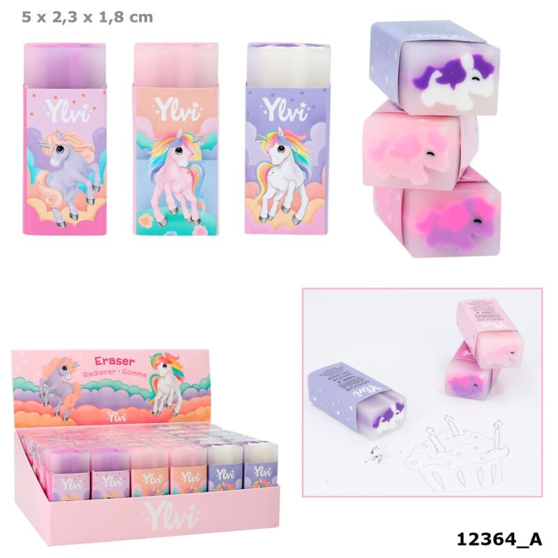 Viskelæder med enhjørning