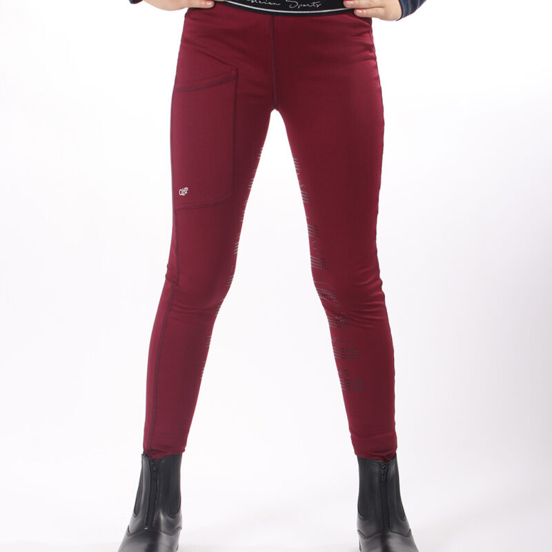 QHP Eden Junior ridetights - bordeaux