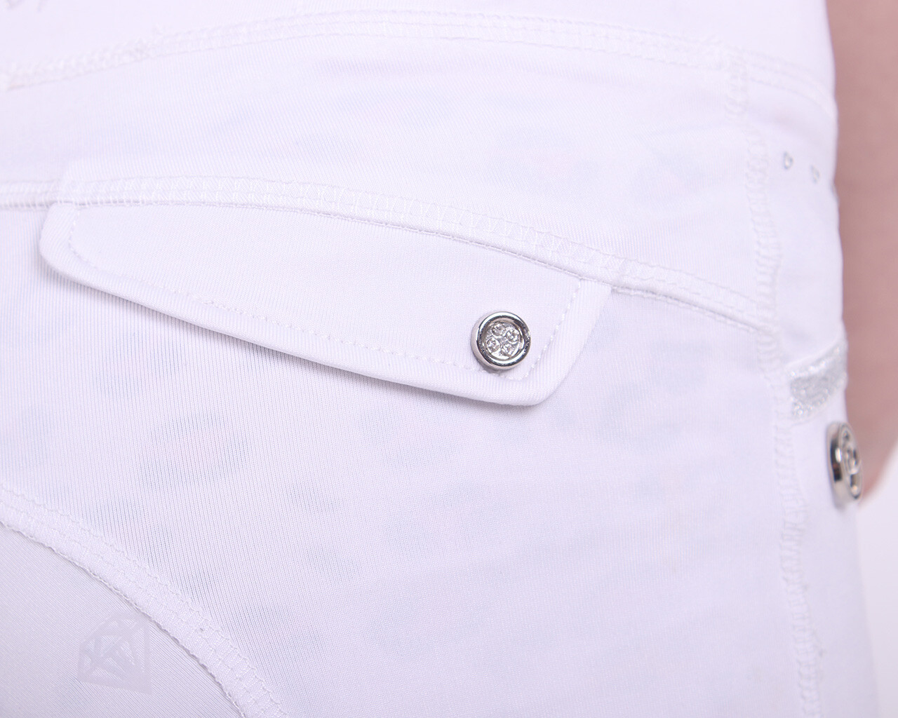 QHP Kathleen ridebukser - Hvide - Billede 2