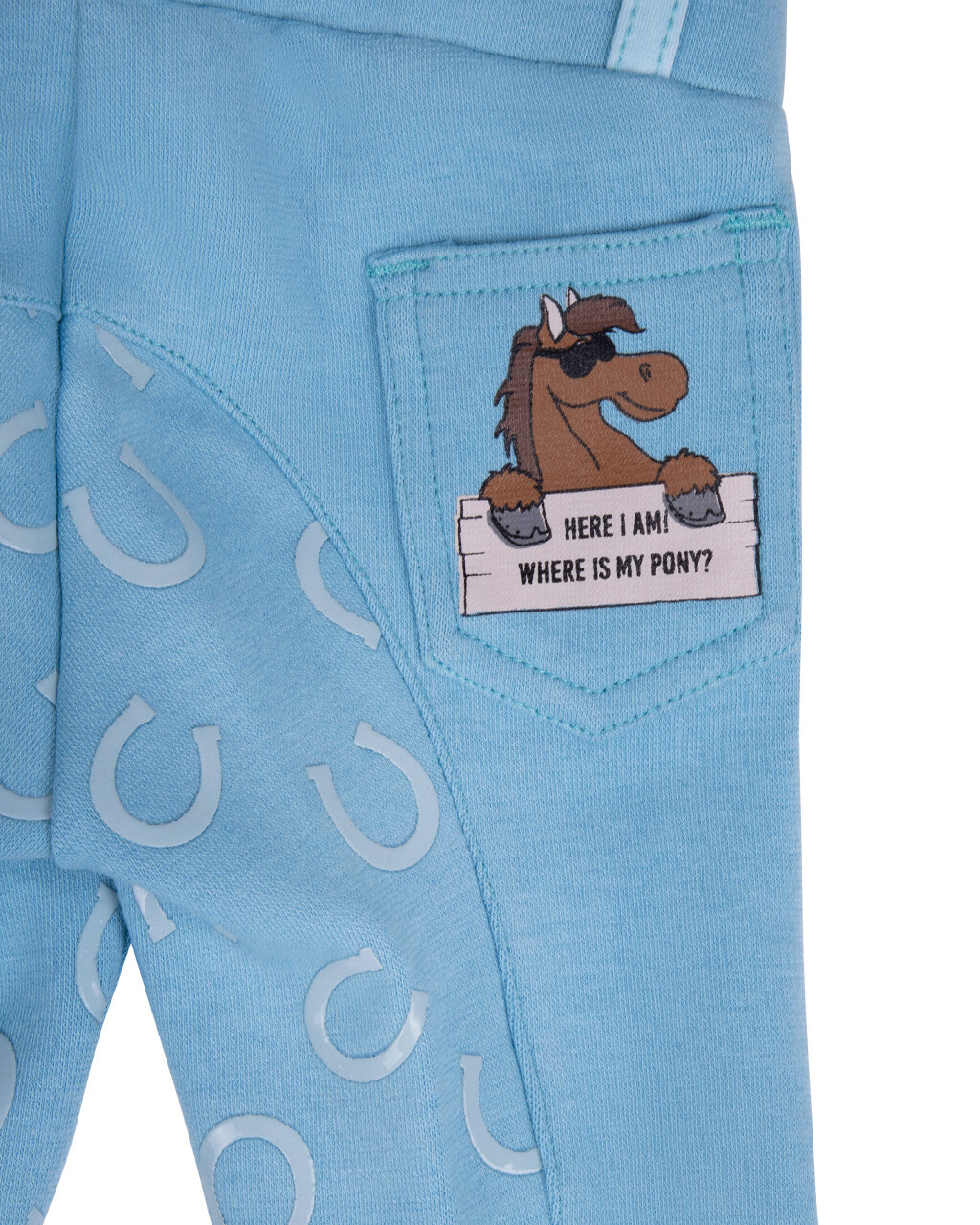 QHP Junior Bobby ridebukser - blå - Billede 3