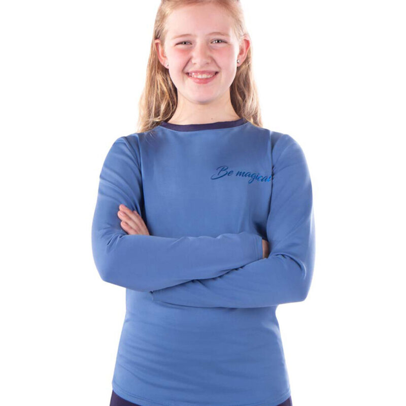 QHP Yazz sport shirt - blå