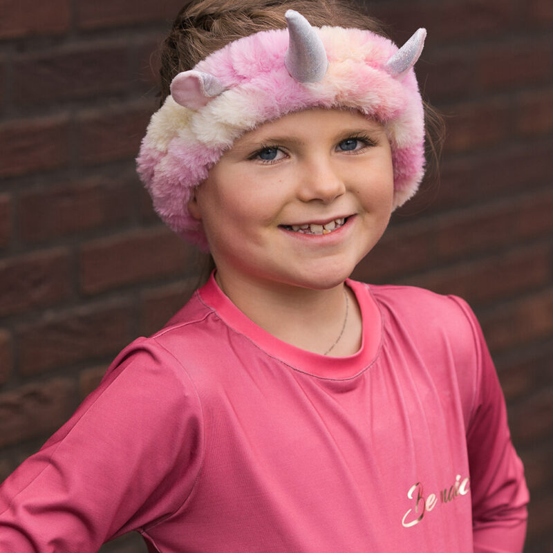 QHP fleece pandebånd unicorn