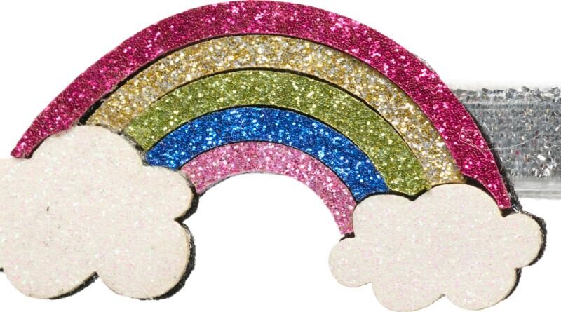 Equipage hårspænde - regnbue
