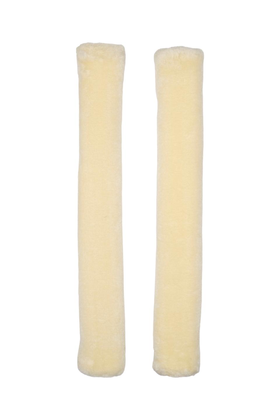 Tøjlebeskyttere i imiteret lammeskind - flere farver - Billede 3