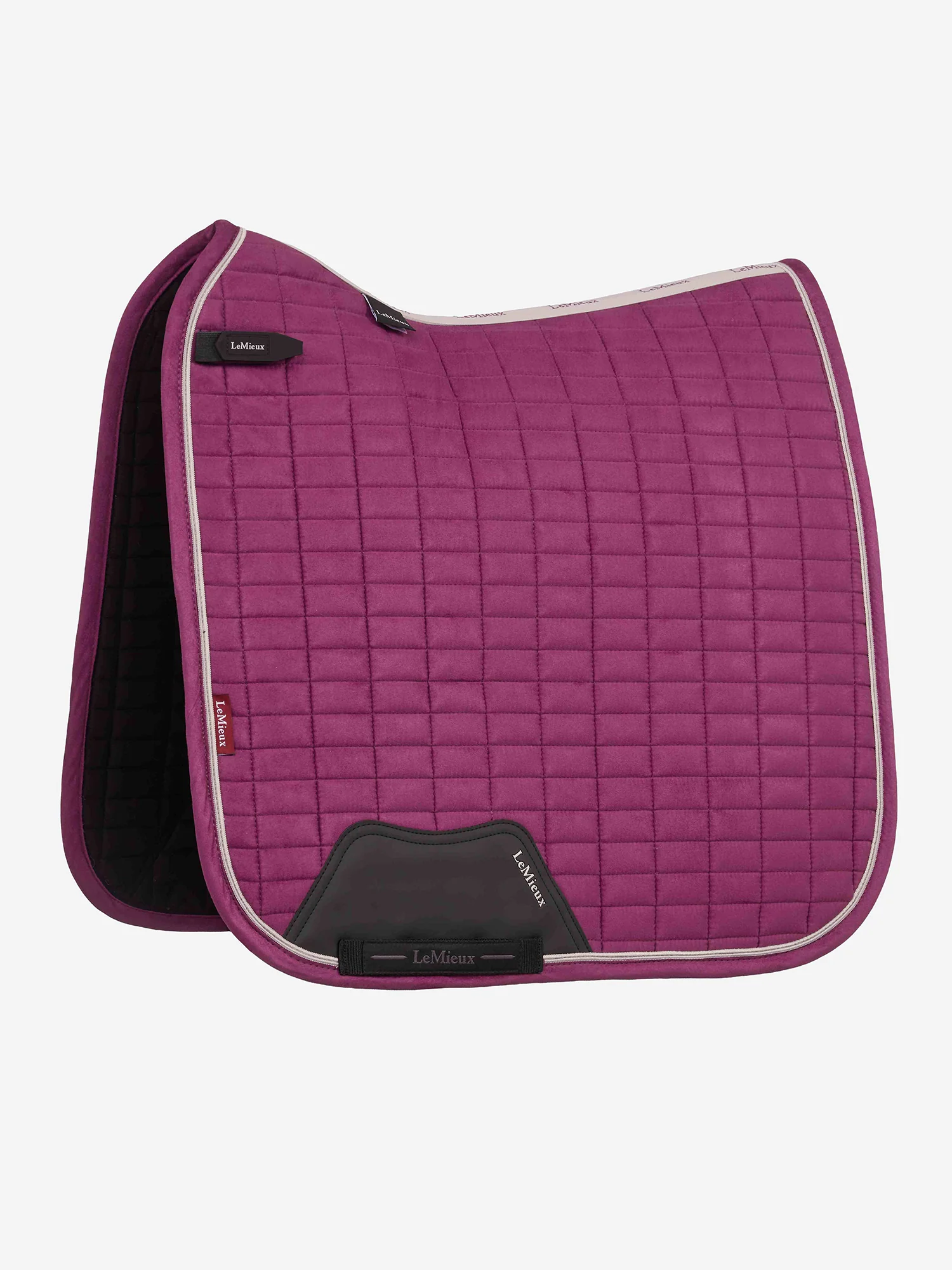 LeMieux Suede dressurunderlag - Blackberry - Full