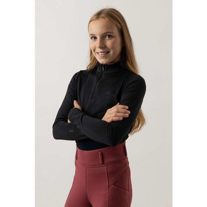 BR Eevolv Lizzy bluse med lynlås - 128 , Sort