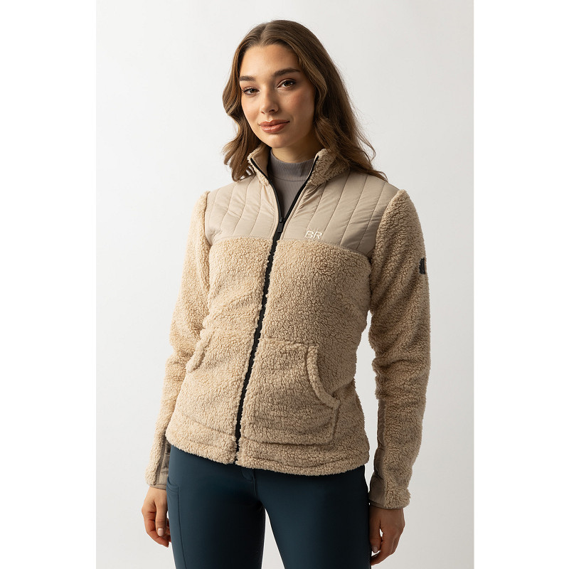 BR Latisha fleecejakke - M , Beige
