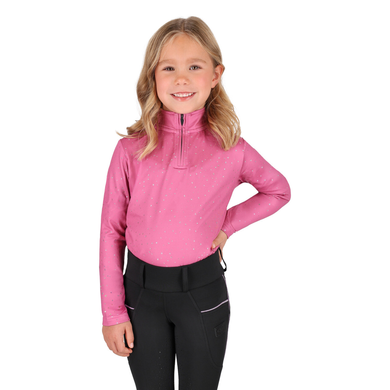 QHP Isalyn ridetrøje med glimmer - 104